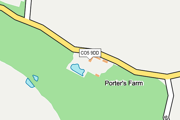 CO5 9DD map - OS OpenMap – Local (Ordnance Survey)