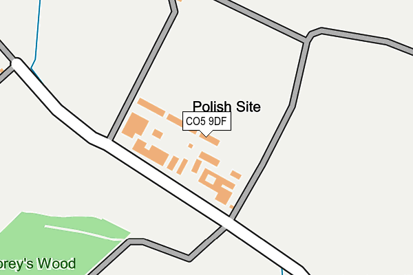 CO5 9DF map - OS OpenMap – Local (Ordnance Survey)