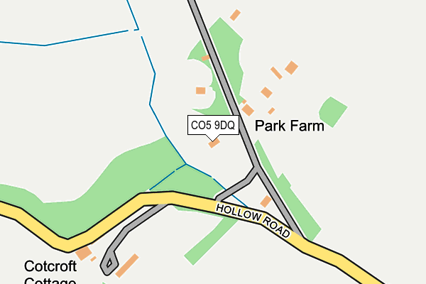 CO5 9DQ map - OS OpenMap – Local (Ordnance Survey)