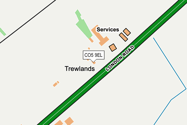 CO5 9EL map - OS OpenMap – Local (Ordnance Survey)