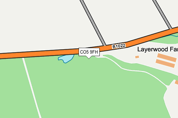 CO5 9FH map - OS OpenMap – Local (Ordnance Survey)