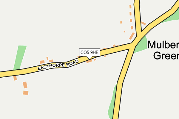 CO5 9HE map - OS OpenMap – Local (Ordnance Survey)