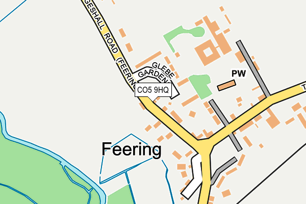 CO5 9HQ map - OS OpenMap – Local (Ordnance Survey)