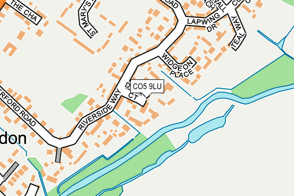 CO5 9LU map - OS OpenMap – Local (Ordnance Survey)