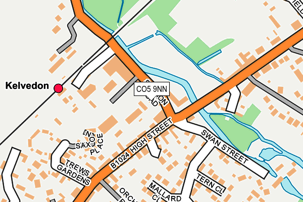 CO5 9NN map - OS OpenMap – Local (Ordnance Survey)