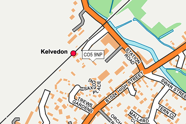 CO5 9NP map - OS OpenMap – Local (Ordnance Survey)