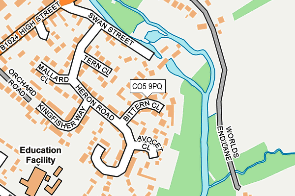 CO5 9PQ map - OS OpenMap – Local (Ordnance Survey)