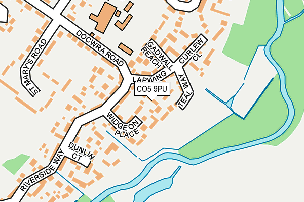 CO5 9PU map - OS OpenMap – Local (Ordnance Survey)