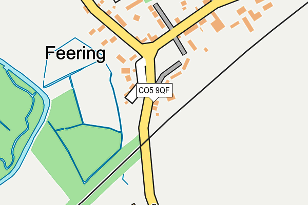 CO5 9QF map - OS OpenMap – Local (Ordnance Survey)