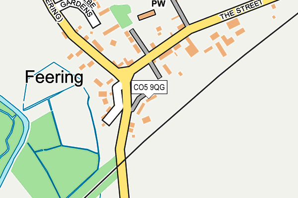 CO5 9QG map - OS OpenMap – Local (Ordnance Survey)