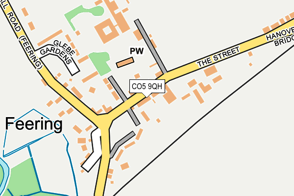 CO5 9QH map - OS OpenMap – Local (Ordnance Survey)