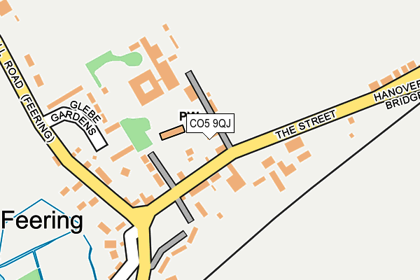 CO5 9QJ map - OS OpenMap – Local (Ordnance Survey)