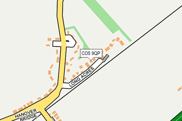 CO5 9QP map - OS OpenMap – Local (Ordnance Survey)