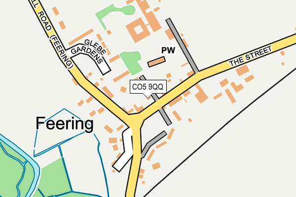 CO5 9QQ map - OS OpenMap – Local (Ordnance Survey)