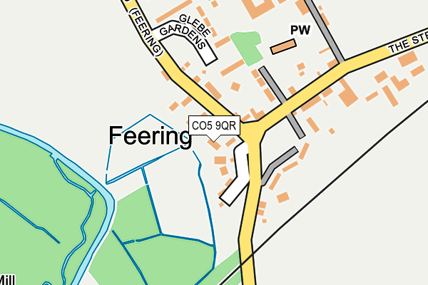 CO5 9QR map - OS OpenMap – Local (Ordnance Survey)