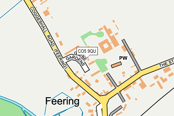 CO5 9QU map - OS OpenMap – Local (Ordnance Survey)