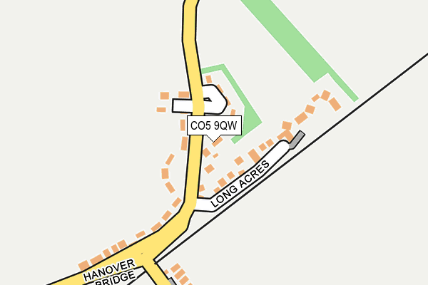 CO5 9QW map - OS OpenMap – Local (Ordnance Survey)