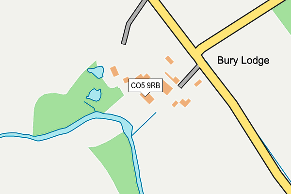 CO5 9RB map - OS OpenMap – Local (Ordnance Survey)