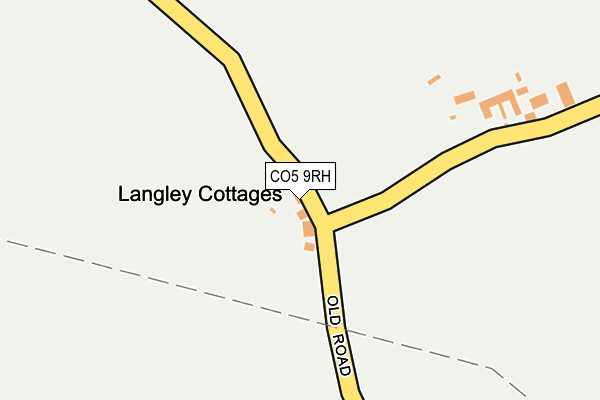 CO5 9RH map - OS OpenMap – Local (Ordnance Survey)