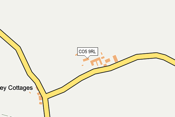 CO5 9RL map - OS OpenMap – Local (Ordnance Survey)