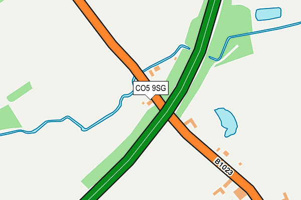 CO5 9SG map - OS OpenMap – Local (Ordnance Survey)
