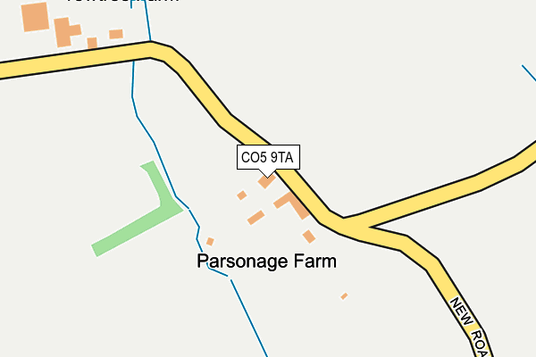 CO5 9TA map - OS OpenMap – Local (Ordnance Survey)