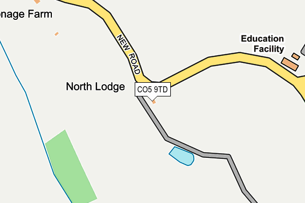 CO5 9TD map - OS OpenMap – Local (Ordnance Survey)