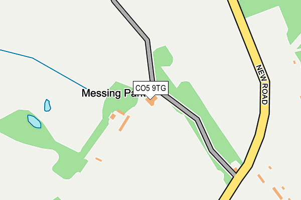 CO5 9TG map - OS OpenMap – Local (Ordnance Survey)