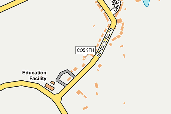 CO5 9TH map - OS OpenMap – Local (Ordnance Survey)