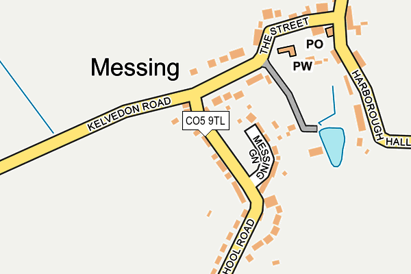 CO5 9TL map - OS OpenMap – Local (Ordnance Survey)