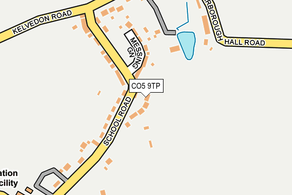 CO5 9TP map - OS OpenMap – Local (Ordnance Survey)