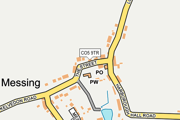 CO5 9TR map - OS OpenMap – Local (Ordnance Survey)