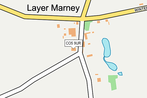 CO5 9UR map - OS OpenMap – Local (Ordnance Survey)