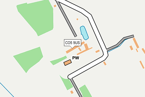 CO5 9US map - OS OpenMap – Local (Ordnance Survey)