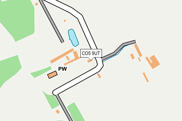 CO5 9UT map - OS OpenMap – Local (Ordnance Survey)