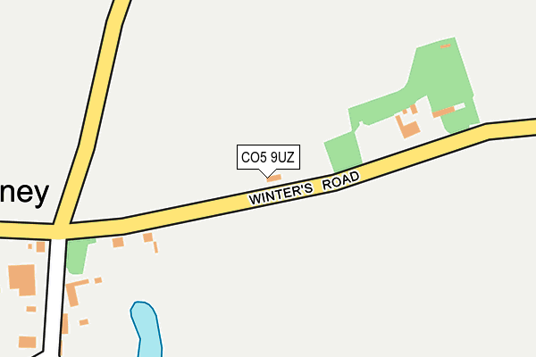 CO5 9UZ map - OS OpenMap – Local (Ordnance Survey)