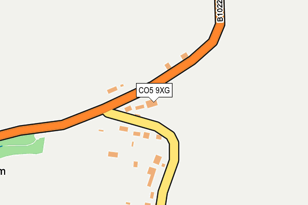 CO5 9XG map - OS OpenMap – Local (Ordnance Survey)