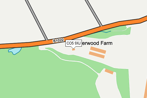 CO5 9XJ map - OS OpenMap – Local (Ordnance Survey)