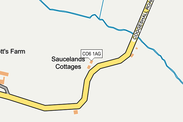 CO6 1AG map - OS OpenMap – Local (Ordnance Survey)