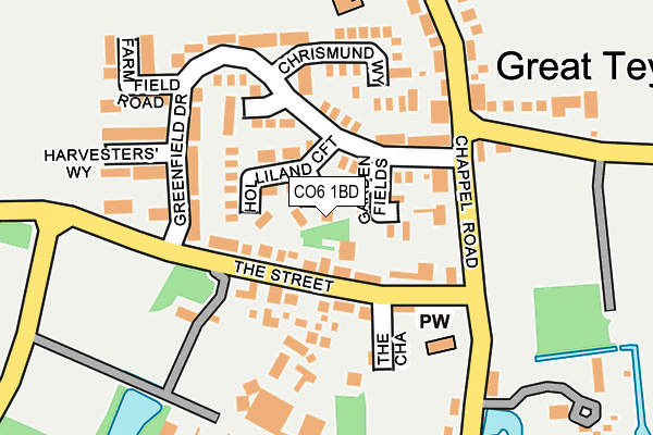 CO6 1BD map - OS OpenMap – Local (Ordnance Survey)