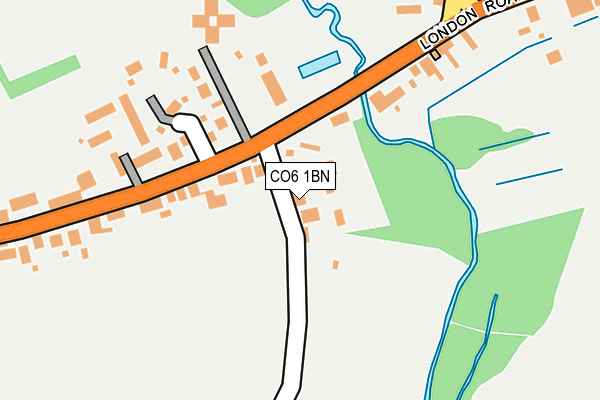 CO6 1BN map - OS OpenMap – Local (Ordnance Survey)