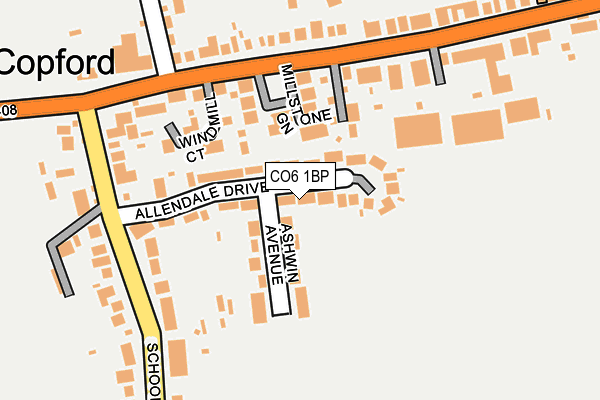 CO6 1BP map - OS OpenMap – Local (Ordnance Survey)