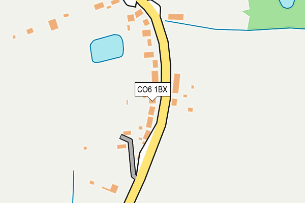 CO6 1BX map - OS OpenMap – Local (Ordnance Survey)