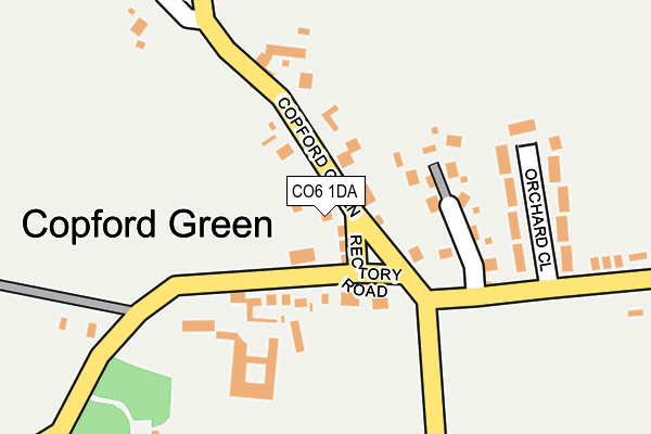 CO6 1DA map - OS OpenMap – Local (Ordnance Survey)