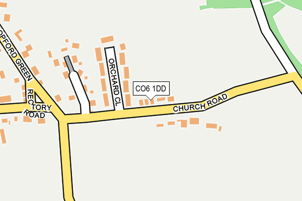 CO6 1DD map - OS OpenMap – Local (Ordnance Survey)