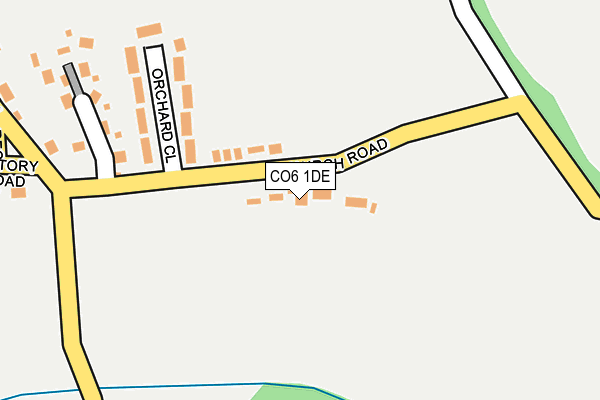 CO6 1DE map - OS OpenMap – Local (Ordnance Survey)