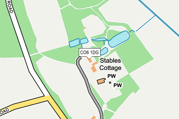 CO6 1DG map - OS OpenMap – Local (Ordnance Survey)