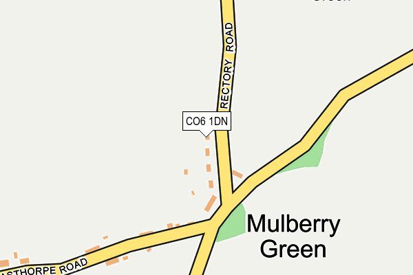 CO6 1DN map - OS OpenMap – Local (Ordnance Survey)