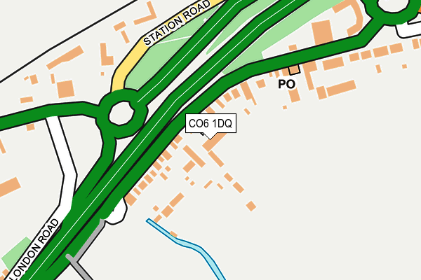 CO6 1DQ map - OS OpenMap – Local (Ordnance Survey)