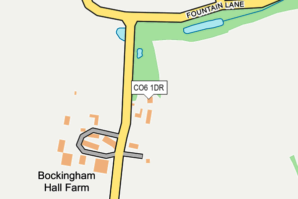 CO6 1DR map - OS OpenMap – Local (Ordnance Survey)